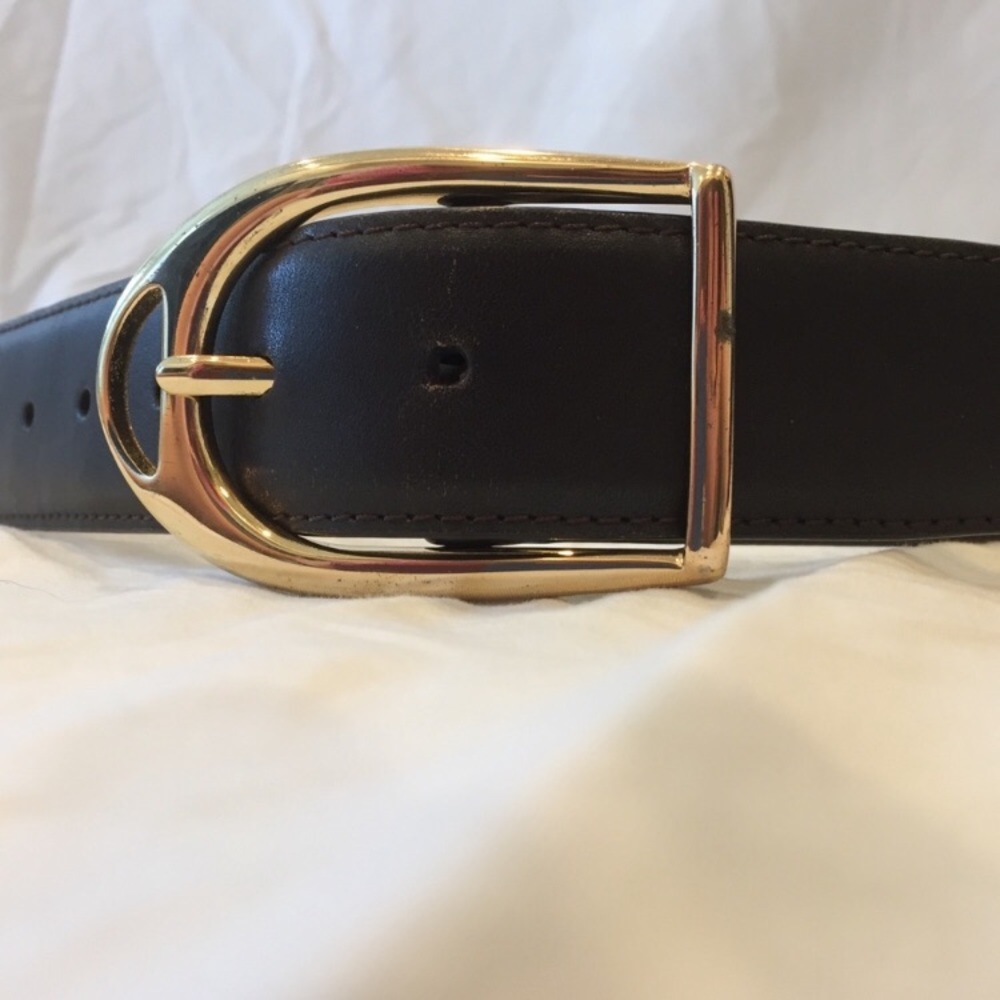 J. McLaughlin Black Leather Belt